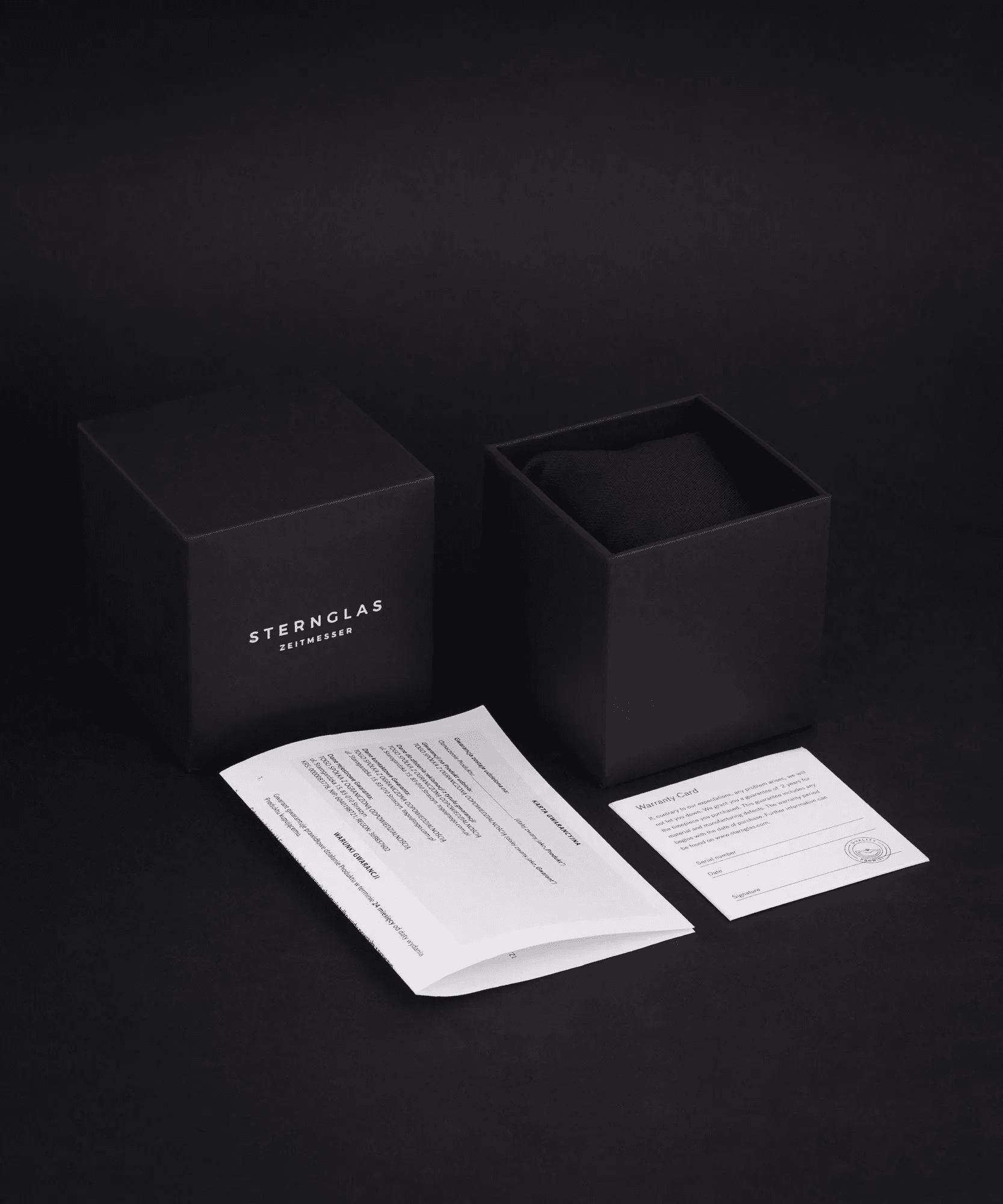 Sternglas | S01-HH39-BR02 Sternglas Hamburg Neugraphite watch