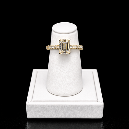 18k Yellow Gold Diamond Engagement Ring | FRG001438BYD