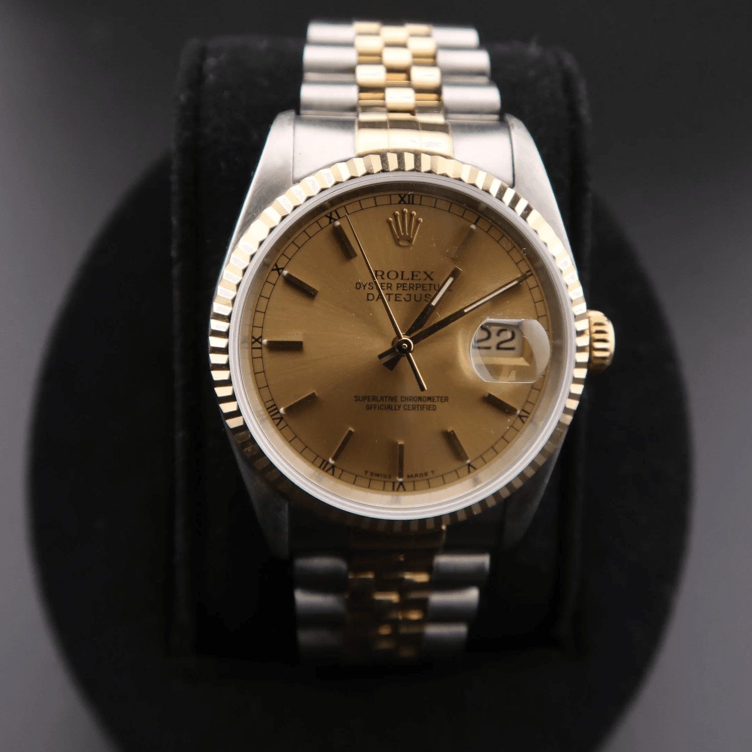 Pre Owned | Rolex Datejust 16233 36mm Champagne Dial
