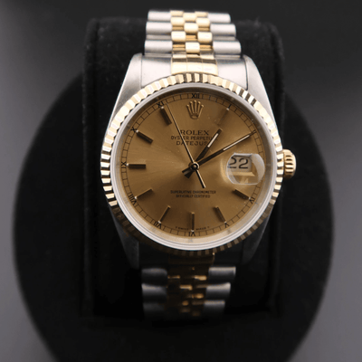 Pre Owned | Rolex Datejust 16233 36mm Champagne Dial