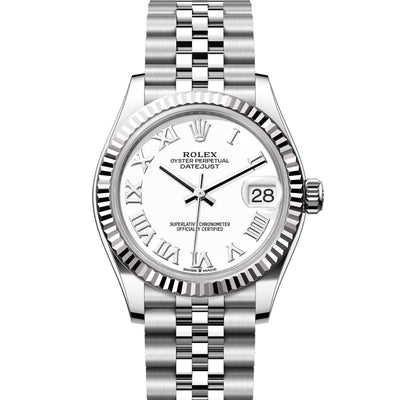 Rolex Steel White Gold White Dial Pre Owned | 79174