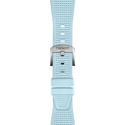 Tissot Official PRX Light Blue Rubber Strap |T852.050.985