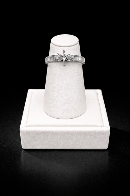 14K White Gold Diamond Semi Mounting | 084541
