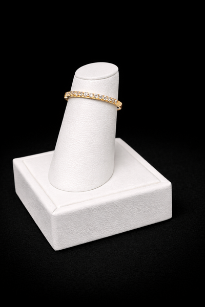 14K Rose Gold Diamond Wedding Band. FRGFP1315ARD