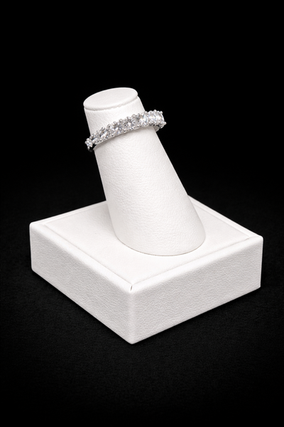 14K White Gold Diamond Wedding Band FRGUS07100AWD