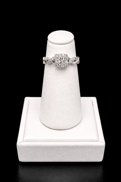 14K White Gold Diamond Ring | 05112021-3