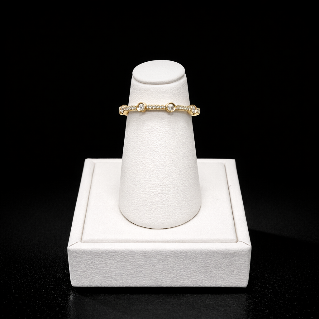 10K Rose Gold Diamond Wedding Band