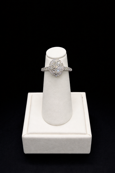 14K White Gold Diamond Ring | TWA5418