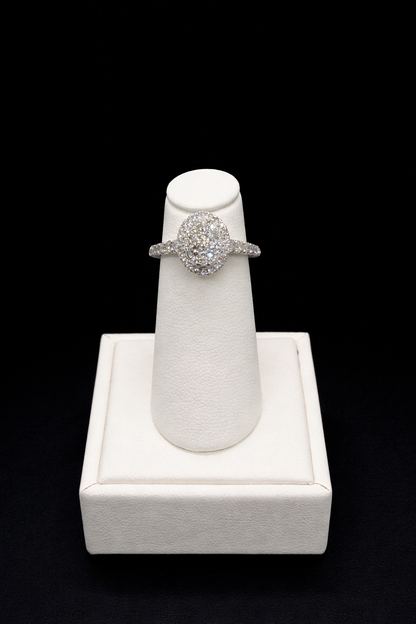 14K White Gold Diamond Ring | TWA5418