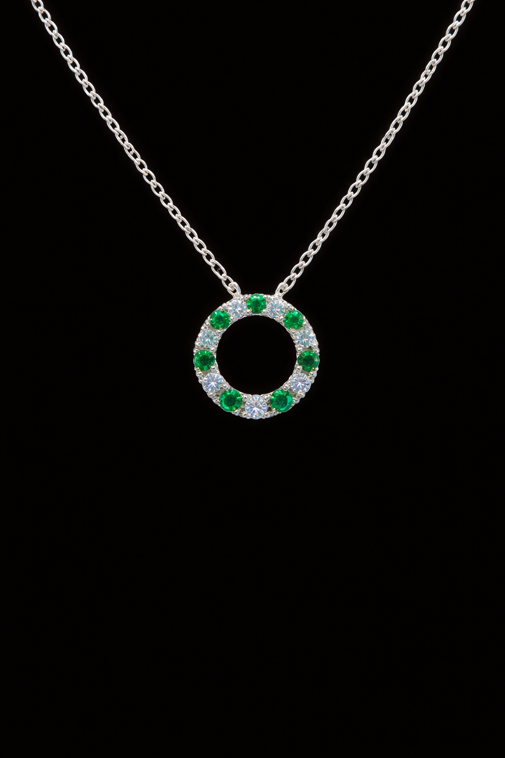 Diamond and Emerald Pendant- FPD002409AWDE