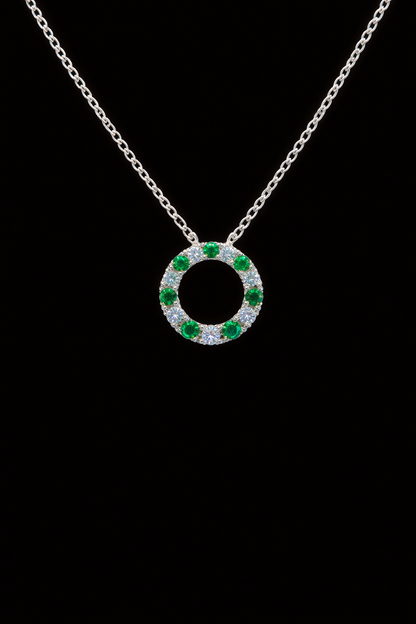 Diamond and Emerald Pendant | FPD002409AWDE
