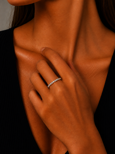 10K WG DIAMOND WEDDING BAND | 076416