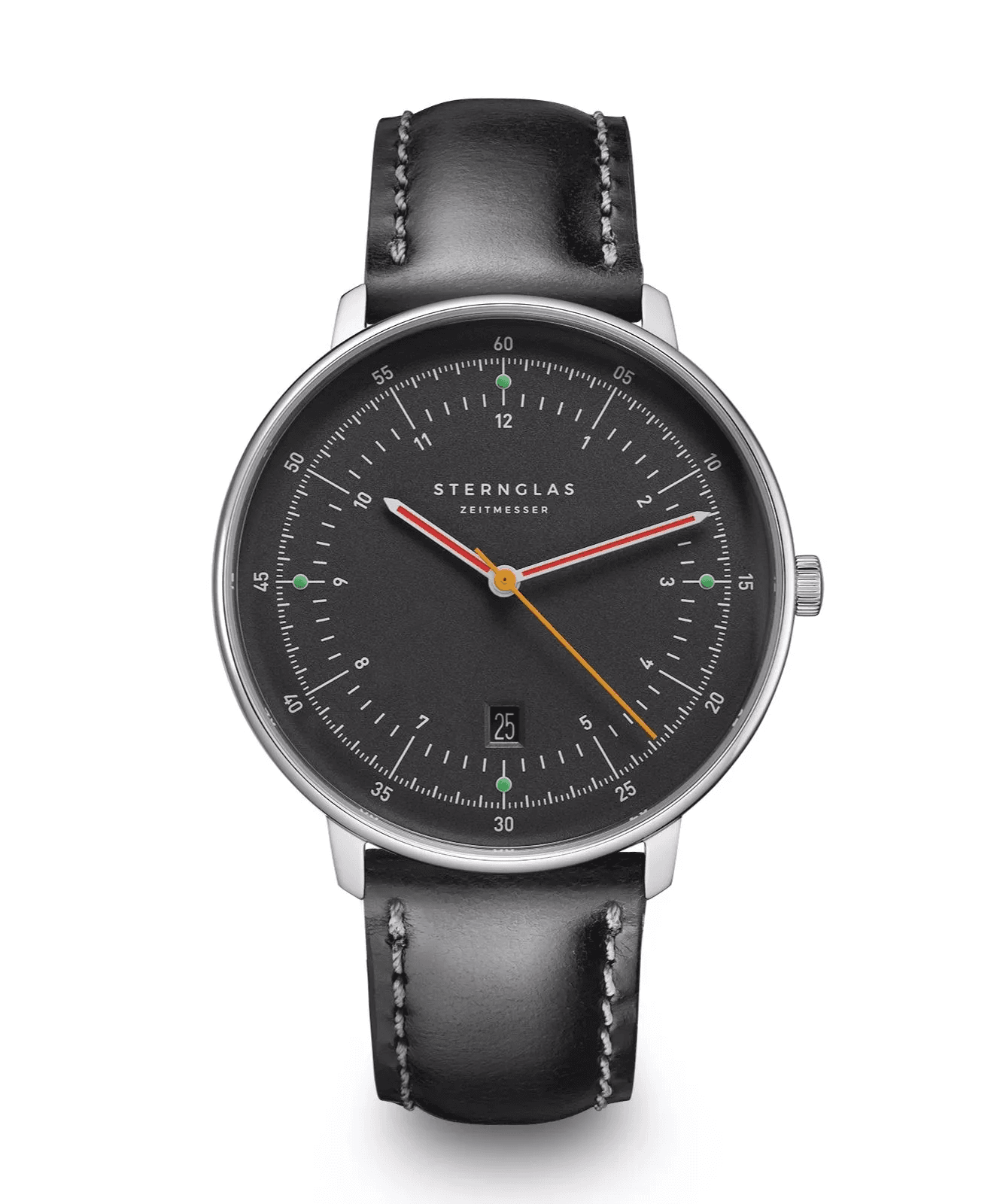 Sternglas | S01-HH39-BR02 Sternglas Hamburg Neugraphite watch