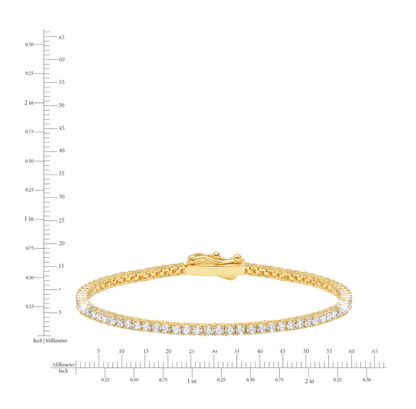 Crislu | 2mm Brilliant Tennis Bracelet 305351B65CZ