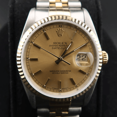 Pre Owned | Rolex Datejust 16233 36mm Champagne Dial