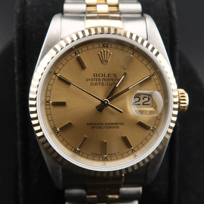 Pre Owned | Rolex Datejust 16233 36mm Champagne Dial