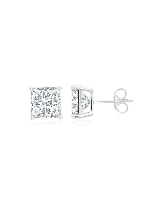 6.00cttw Large Square Stud in Platinum  9012007E00CZ